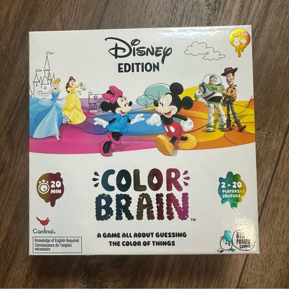 Color Brain DISNEY EDITION, family game, holidays, 2-20 players, HAS ALL PIECES!